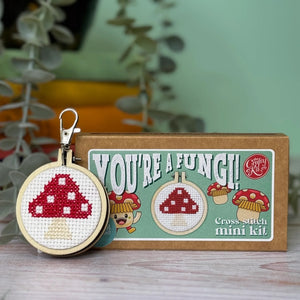 You're a Fungi, Matchbox Cross Stitch Kit