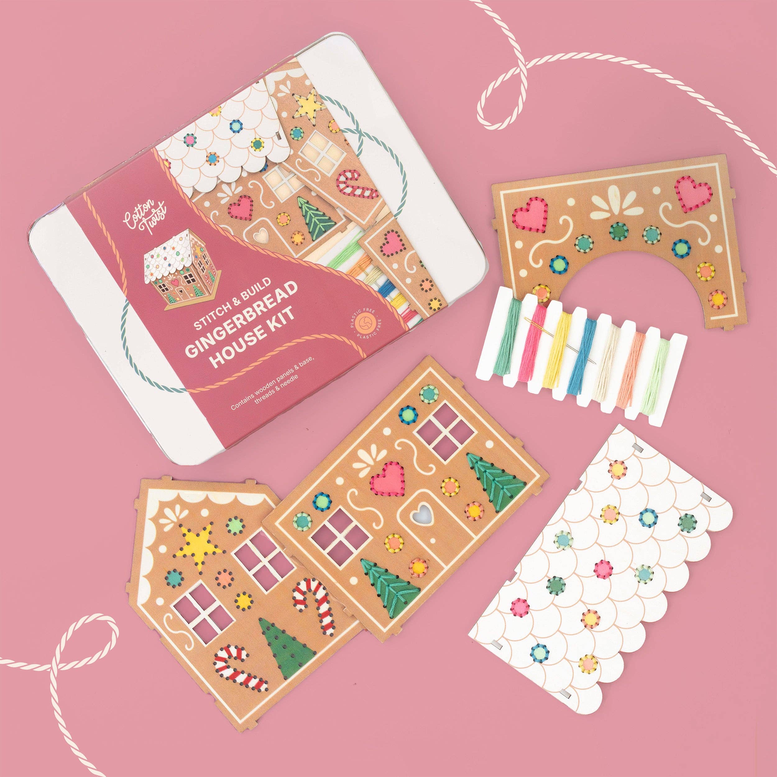 Stitch & Build Gingerbread House Kit