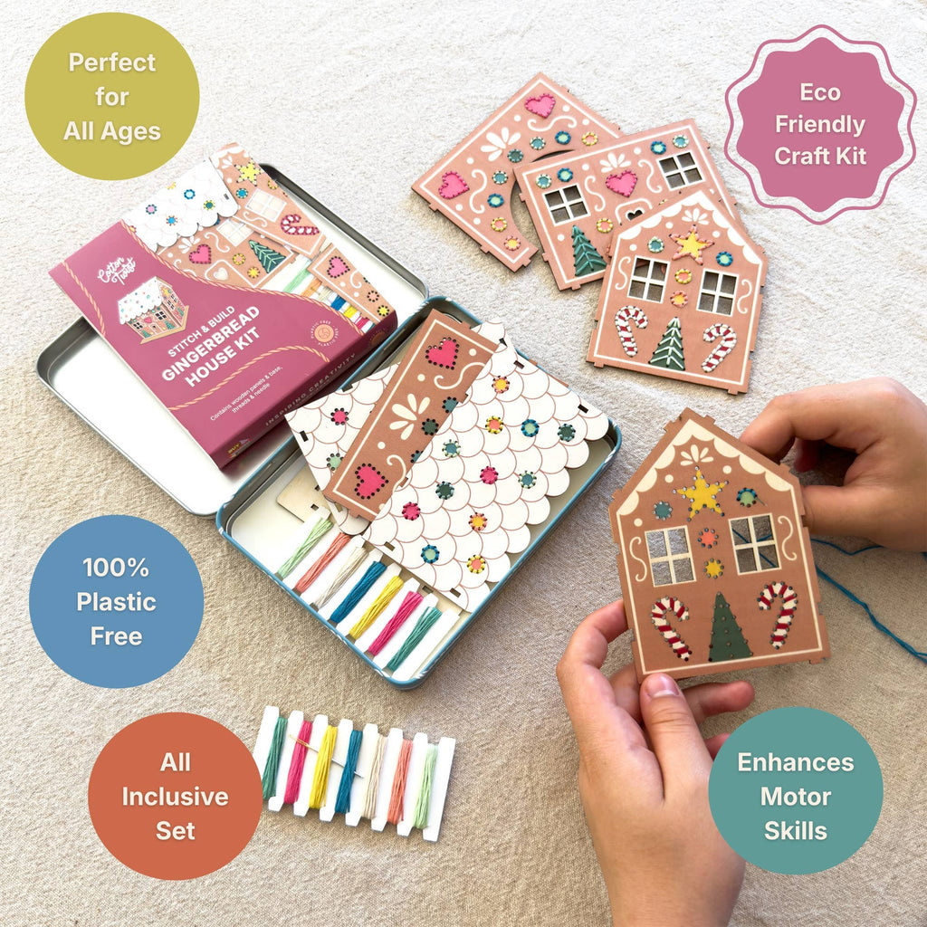 Stitch & Build Gingerbread House Kit