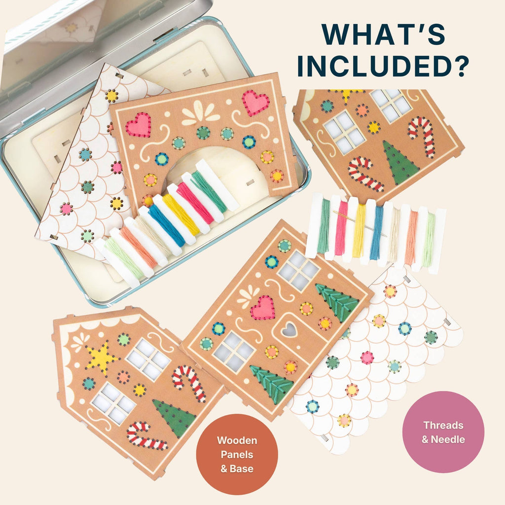 Stitch & Build Gingerbread House Kit