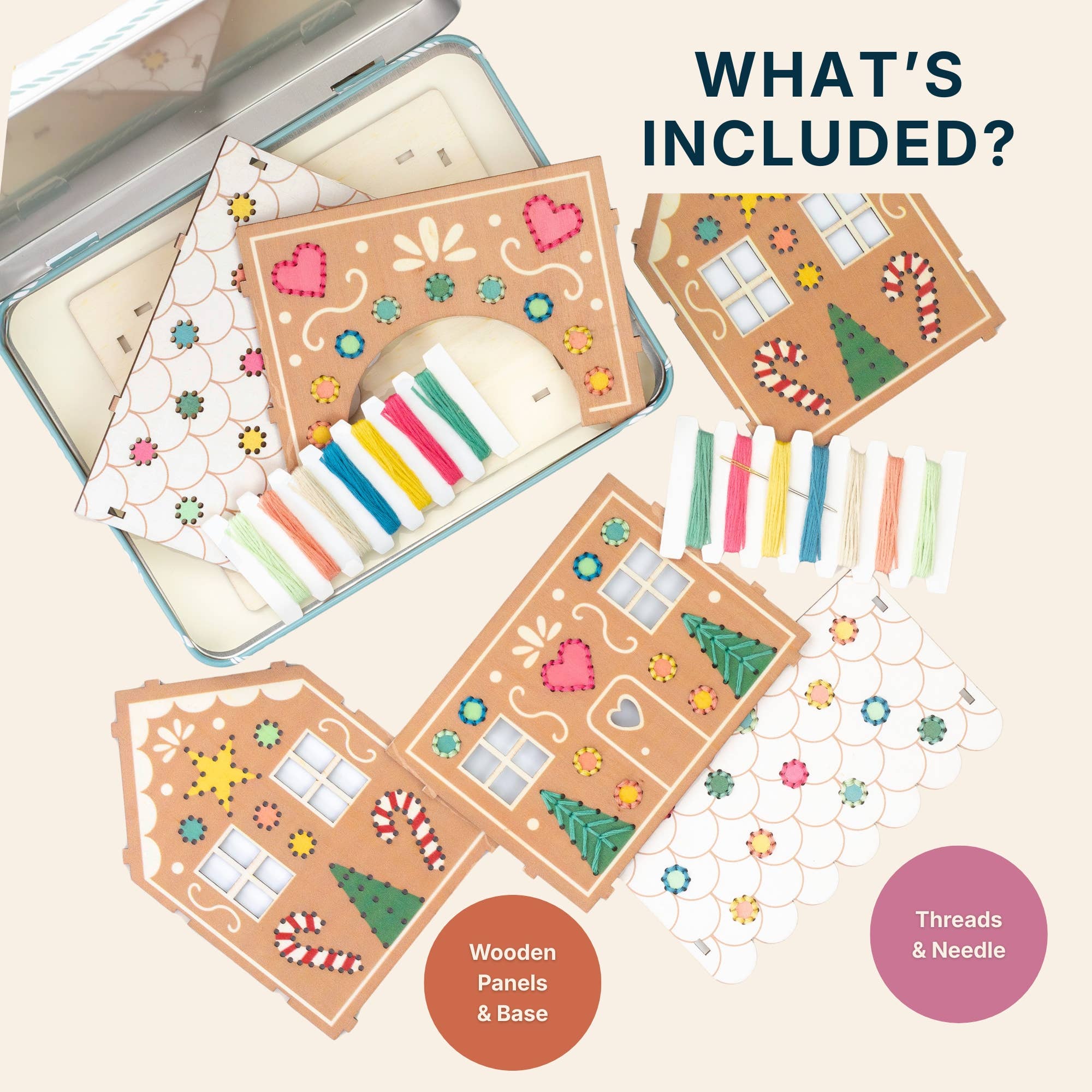 Stitch & Build Gingerbread House Kit