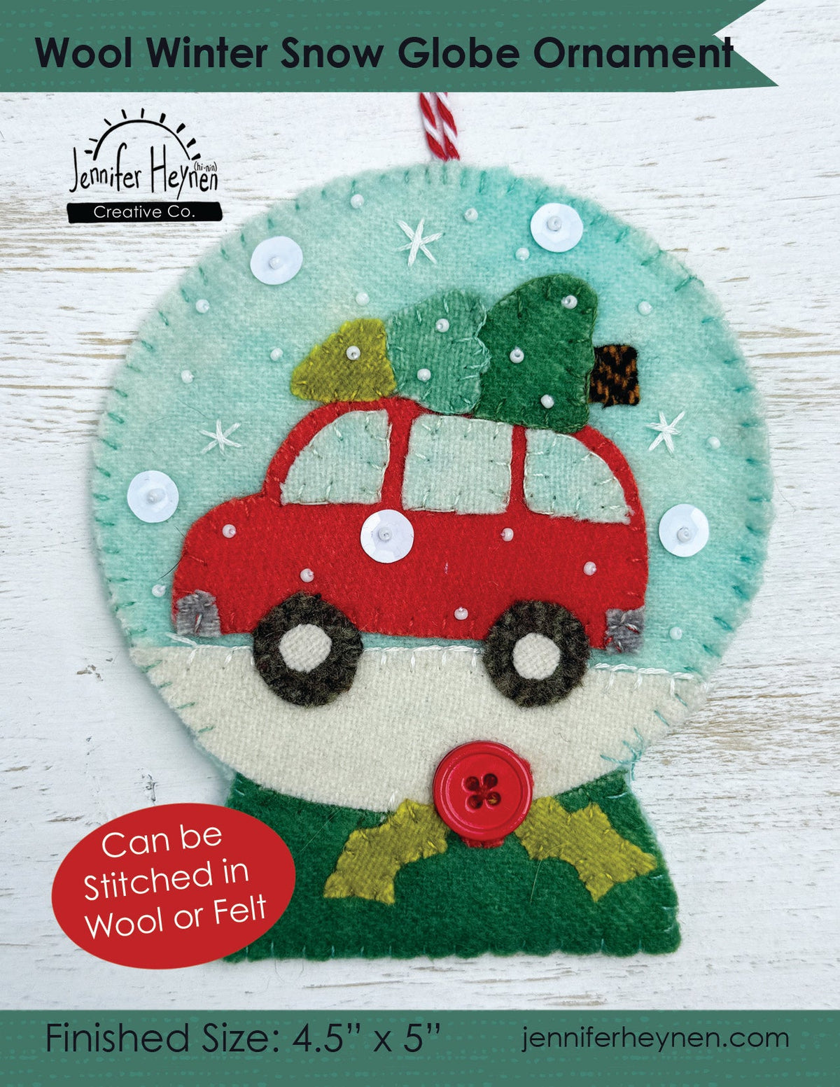Wool Winter Snow Globe Pattern