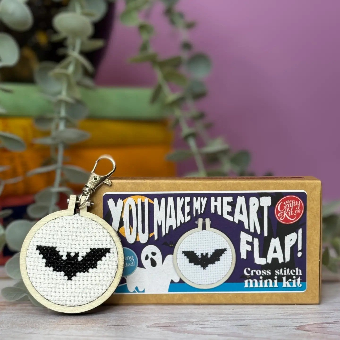 You Make My Heart Flap, Matchbox Cross Stitch Kit