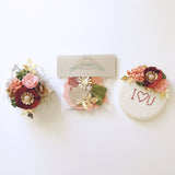 Mini Crimson Blush Felt Flower Kit