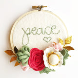 Mini Strawberry Mint Felt Flower Kit