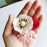 Mini Strawberry Mint Felt Flower Kit