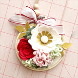 Mini Strawberry Mint Felt Flower Kit