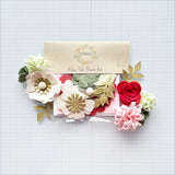 Mini Strawberry Mint Felt Flower Kit