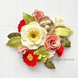 Spring Poppy Felt Flower Kit