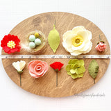 Spring Poppy Felt Flower Kit