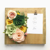 Blush Forest Felt Flower Kit