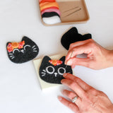 Mini Black Cats Felting Kit