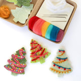 Mini Christmas Tree Felting Kit
