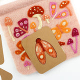 Mushrooms & Moths Banner Felting Kit