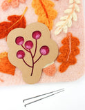 Mushrooms & Moths Banner Felting Kit