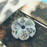 Daisy Mimosa, Pumpkin Pin Cushion