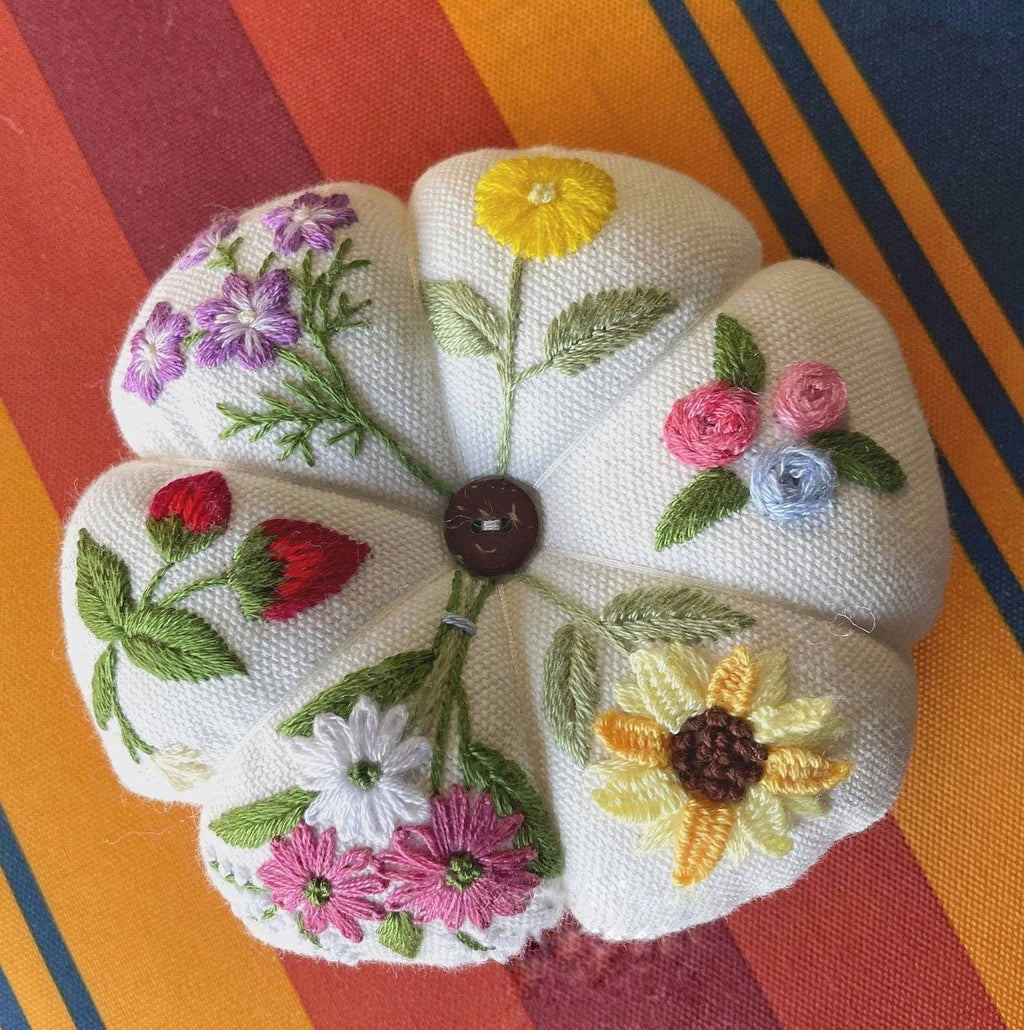 Flower Garden, Pumpkin Pin Cushion
