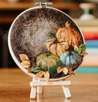 Pumpkins in a Hoop, Wool Needle Felting Kit