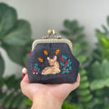 Deer Embroidered Coin Purse