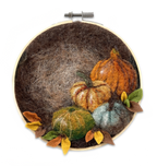 Thursday, September 17, 2D Needle Felted Pumpkins Workshop with Stephanie Barta