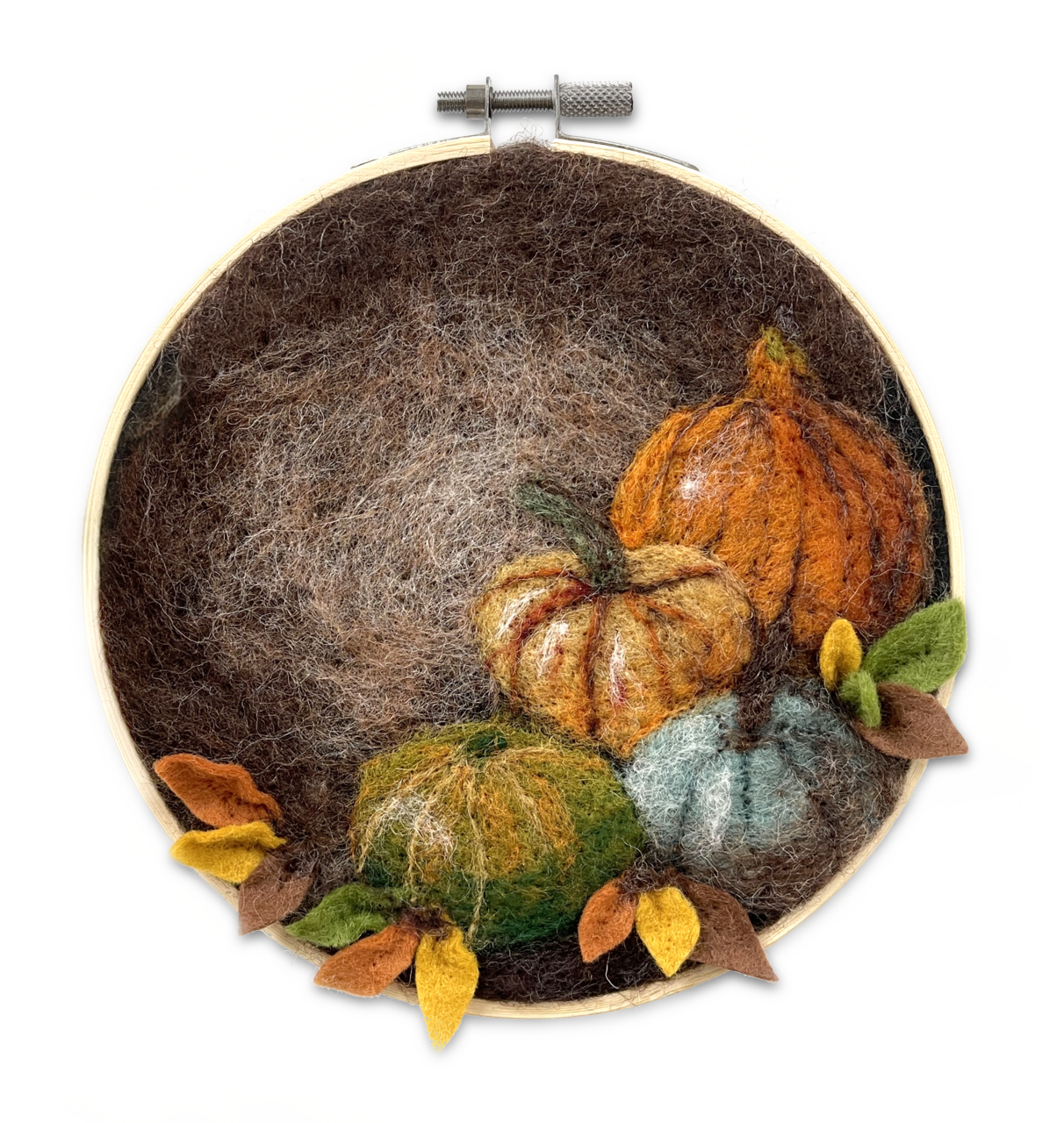 Thursday, September 17, 2D Needle Felted Pumpkins Workshop with Stephanie Barta