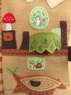 Woodland Treehouse Quiet Book felt pattern