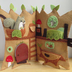 Woodland Treehouse Quiet Book felt pattern