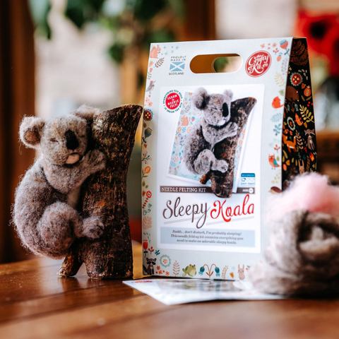 (Crafty Kit Company) Needle Felting Kits Sleepy Koala