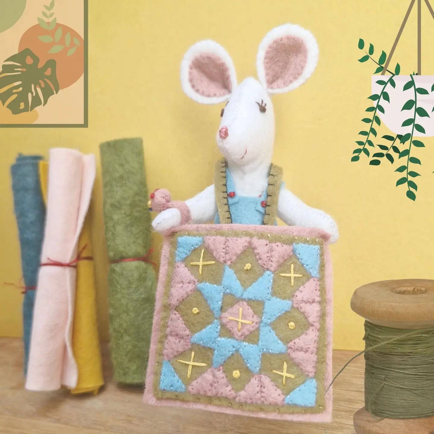 Little Mouse Makes a Quilt, Felt Kit