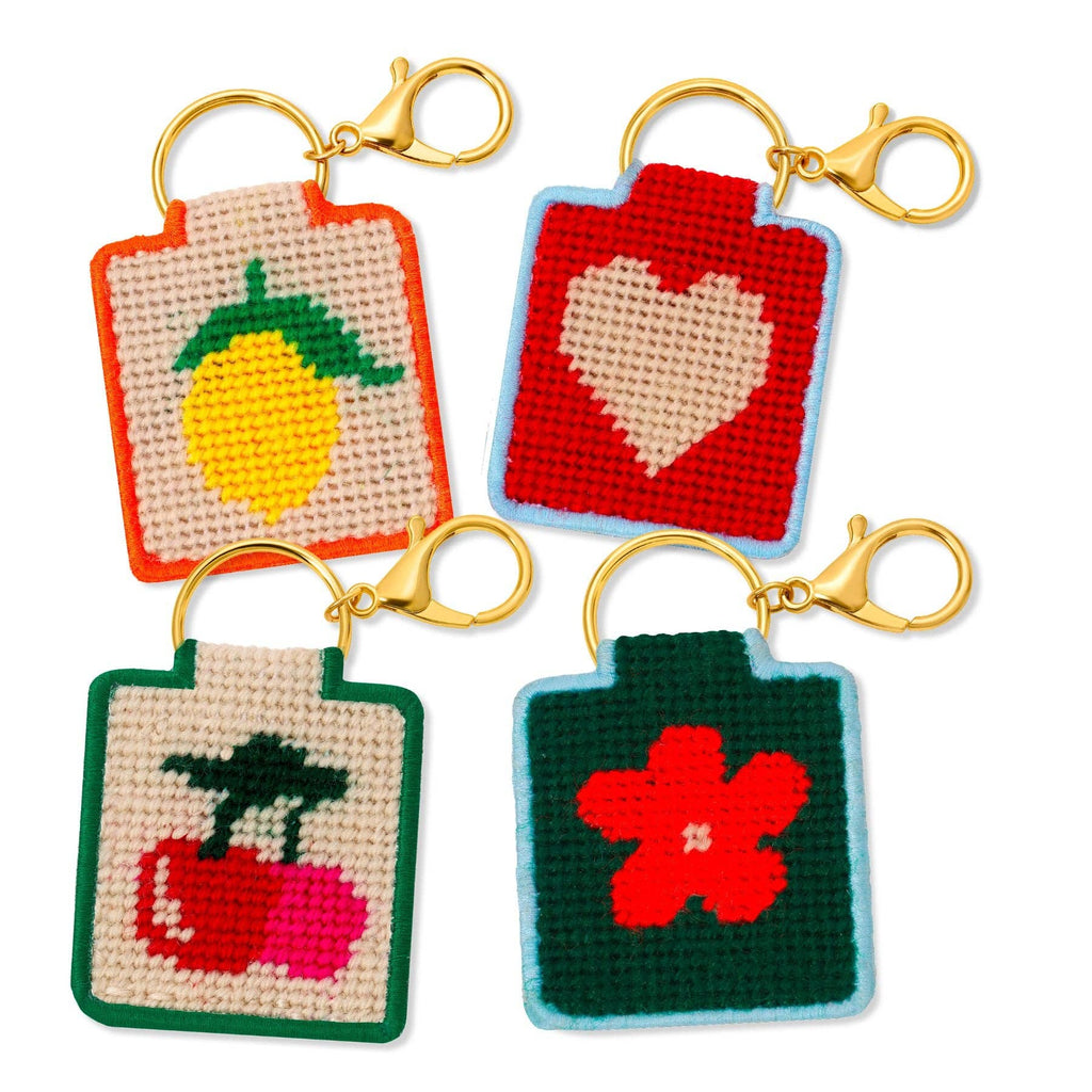 Cherry Keychain, Needlepoint Kit