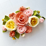 Magnolia Rose Felt Flower Kit