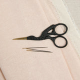 Stork Embroidery Scissors, Matte Black