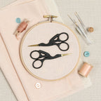 Stork Embroidery Scissors, Matte Black