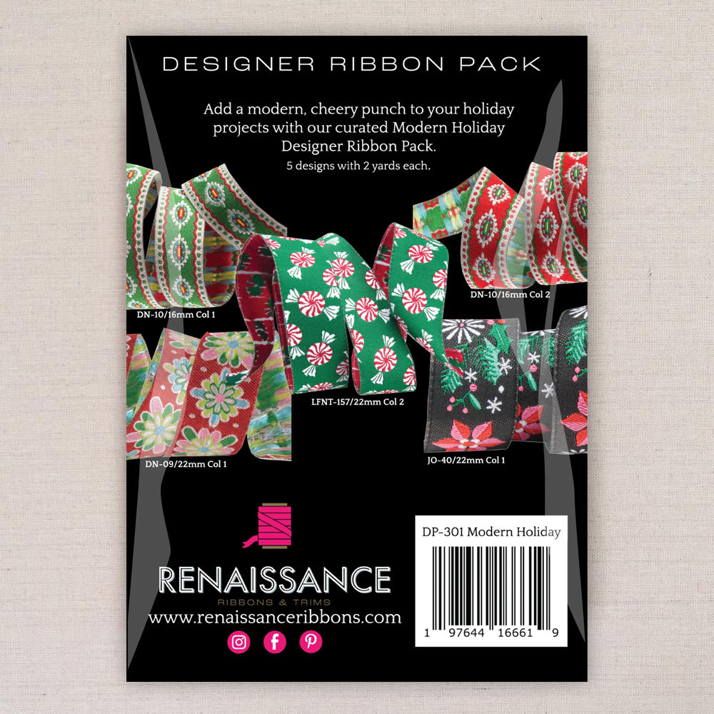 Modern Holiday, Renaissance Ribbons – Benzie Design