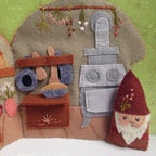 Mushroom Cottage Quiet Book felt pattern