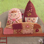 Mushroom Cottage Quiet Book felt pattern