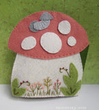 Mushroom Cottage Quiet Book felt pattern