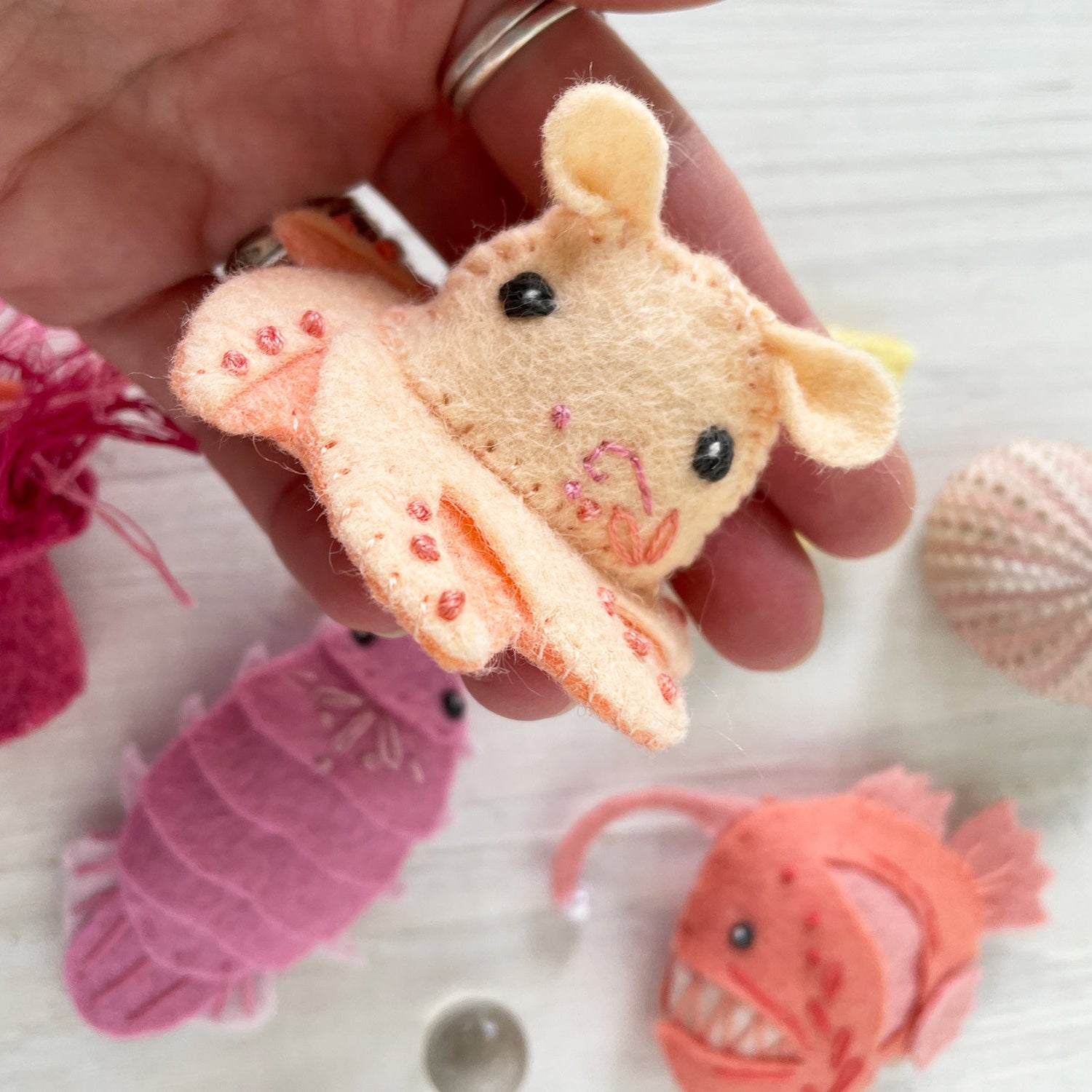 Deep Sea Creatures felt pattern