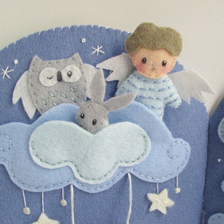 Little Milo’s Dreamland Quiet Book felt pattern