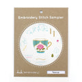 Teacup, Embroidery Stitch Sampler