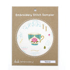Teacup, Embroidery Stitch Sampler