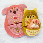 Nesting Pets felt pattern