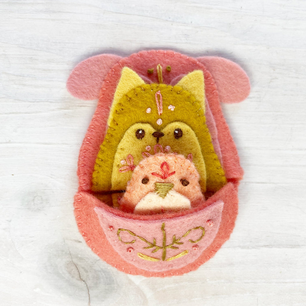 Nesting Pets felt pattern