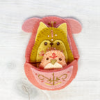 Nesting Pets felt pattern