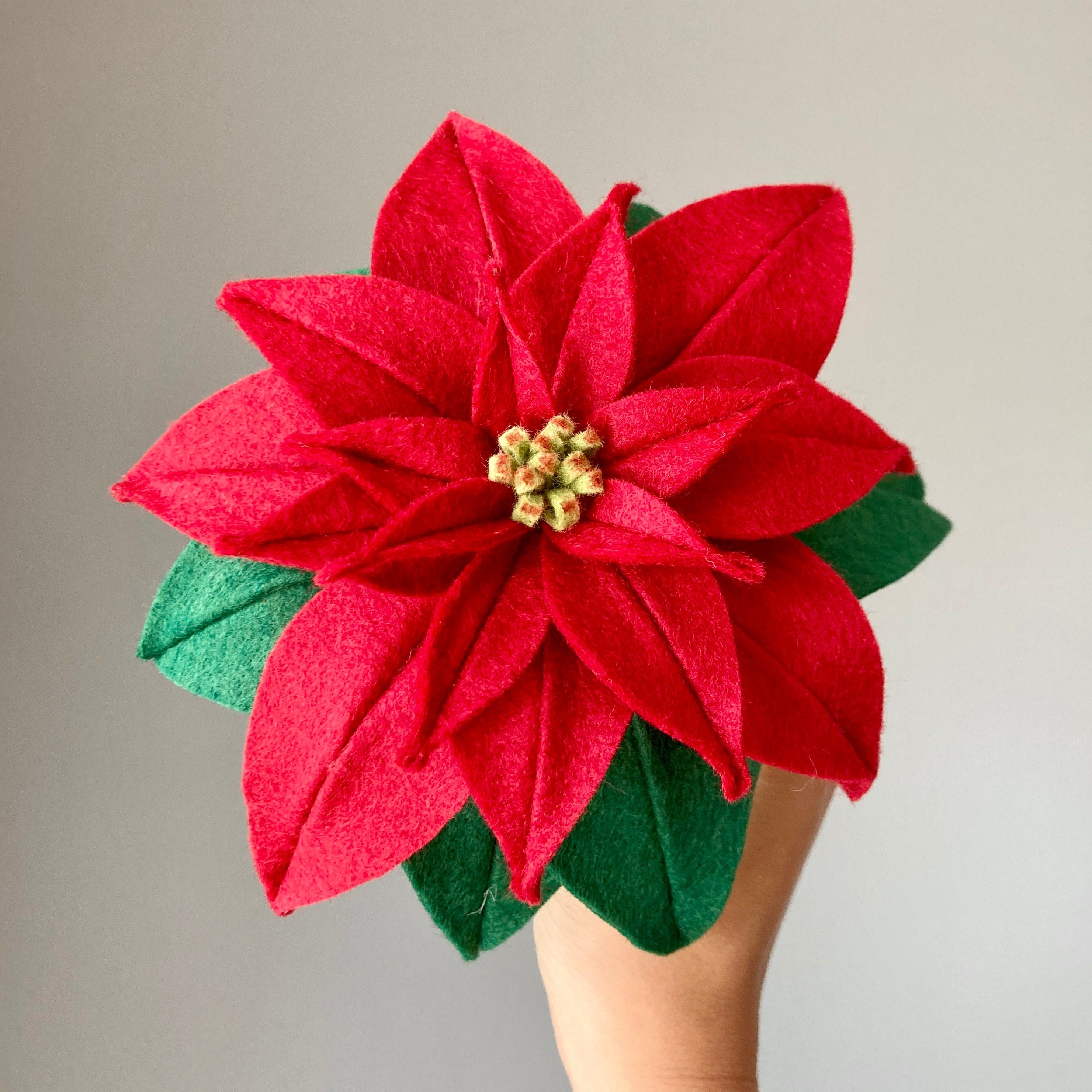 Classic Poinsettia, SVG +PDF Digital Download
