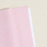 Polka Dot Felt, White with Red Dots