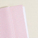Polka Dot Felt, White with Red Dots