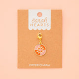 Round Quilt Star, Zipper Charm