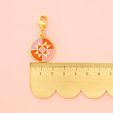 Round Quilt Star, Zipper Charm