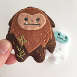 Yeti and Sasquatch Felt Pattern